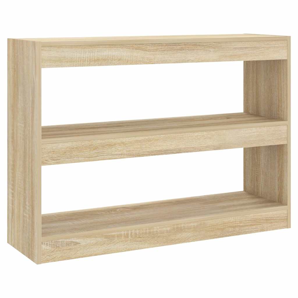 Vidaxl boekenkast kamerscherm 100x30x72 cm sonoma eikenkleurig