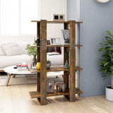 Vidaxl boekenkast kamerscherm 80x30x123,5 cm gerookt eikenkleurig