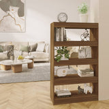 Vidaxl boekenkast kamerscherm 80x30x135 cm bewerkt hout bruin eiken