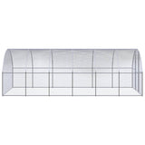 VidaXL Kippenren 3x6x2 m gegalvaniseerd staal