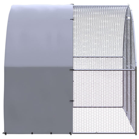 Vidaxl kippenren 3x2x2 m gegalvaniseerd staal