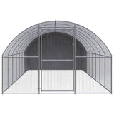 VidaXL Kippenren 3x8x2 m gegalvaniseerd staal