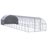 VidaXL Kippenren 3x12x2 m gegalvaniseerd staal