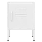 Vidaxl nachtkastjes 2 st 35x35x51 cm staal wit