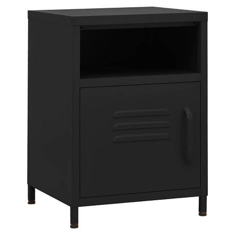 Vidaxl nachtkastjes 2 st 35x35x51 cm staal zwart