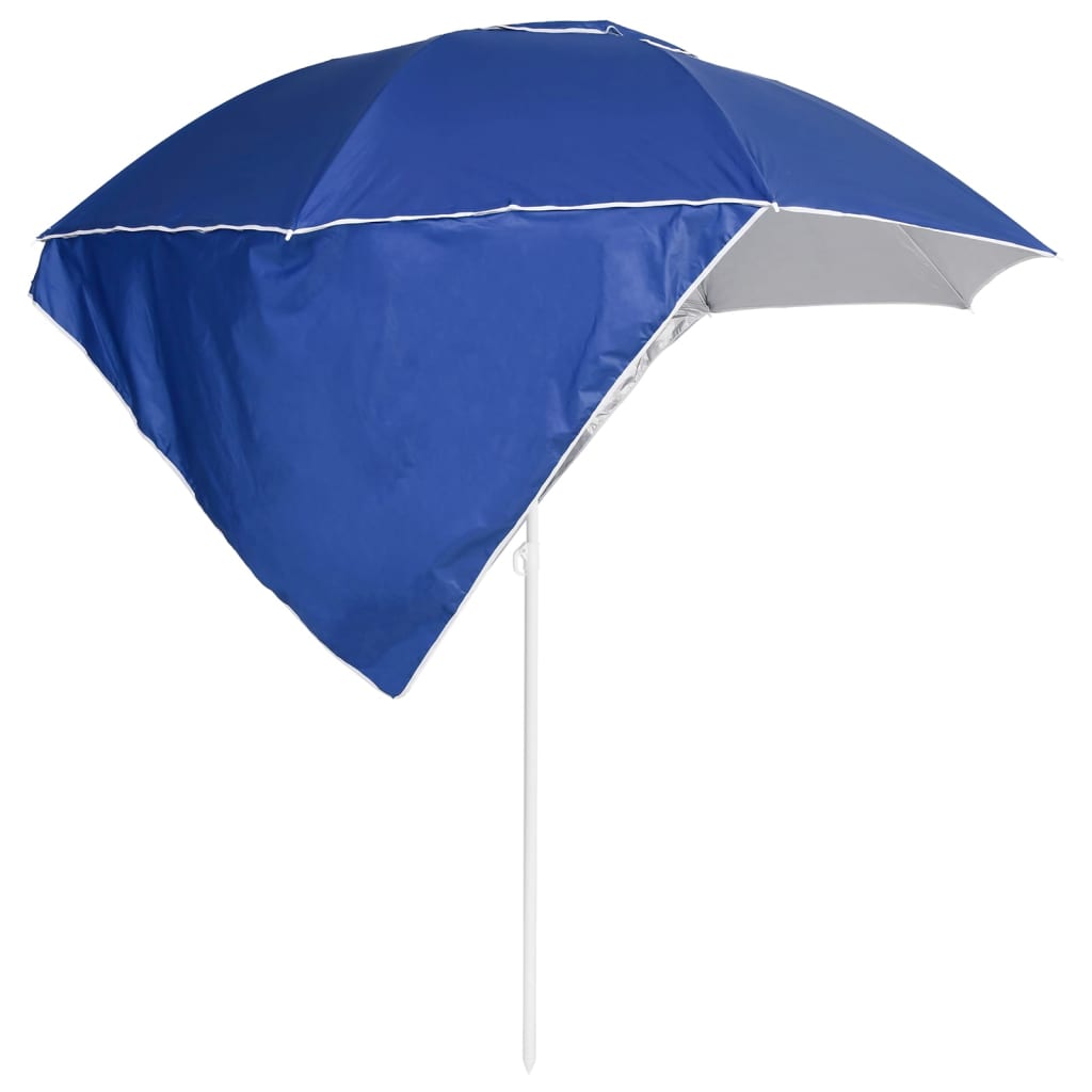 Vidaxl strandparasol met zijwanden 215 cm blauw