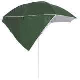 Vidaxl strandparasol met zijwanden 215 cm groen