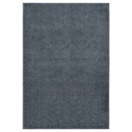Vidaxl vloerkleed kortpolig 160x230 cm antracietkleurig