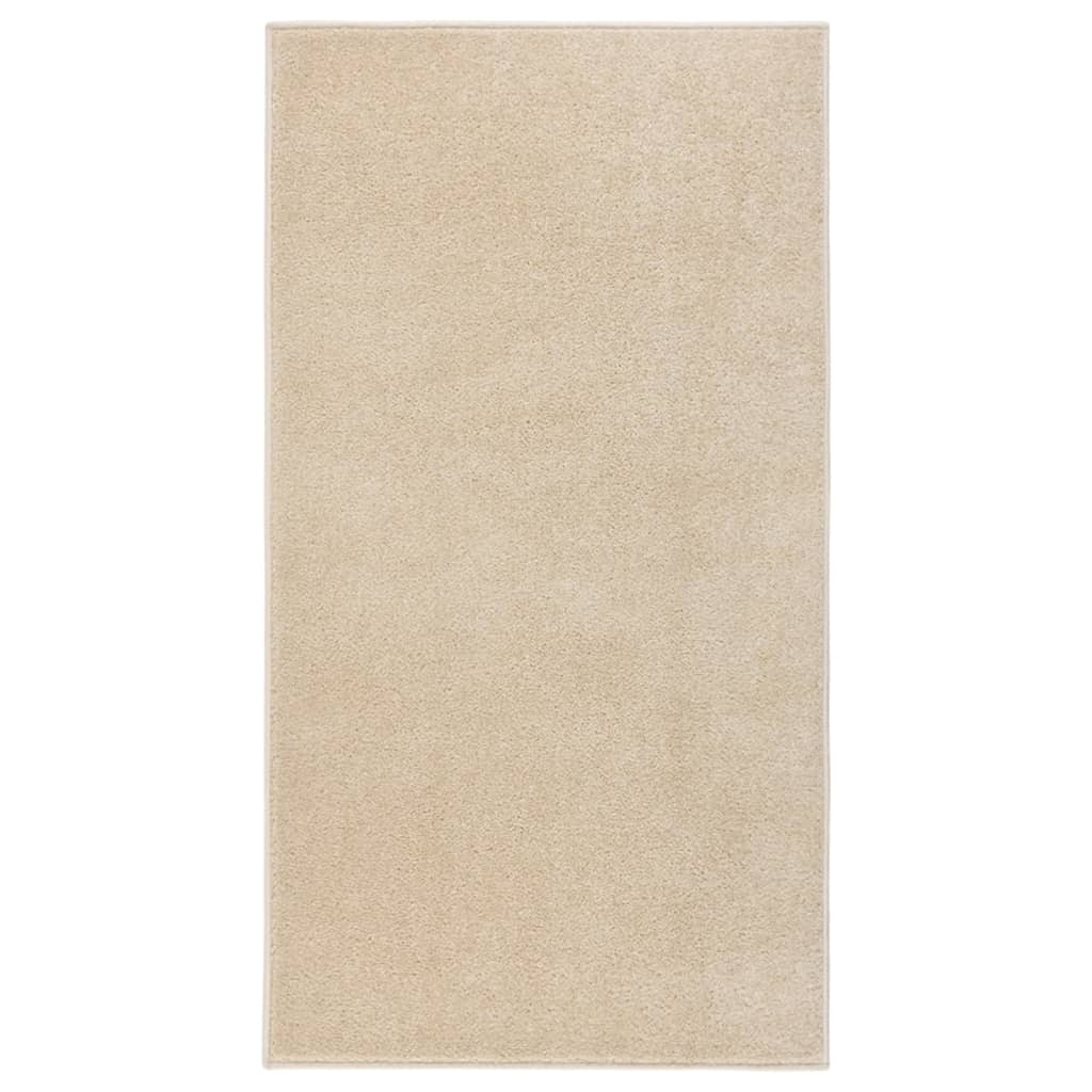 Vidaxl vloerkleed kortpolig 80x150 cm beige