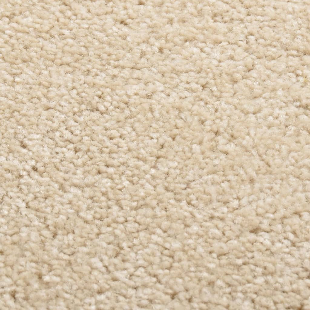 Vidaxl vloerkleed kortpolig 80x150 cm beige