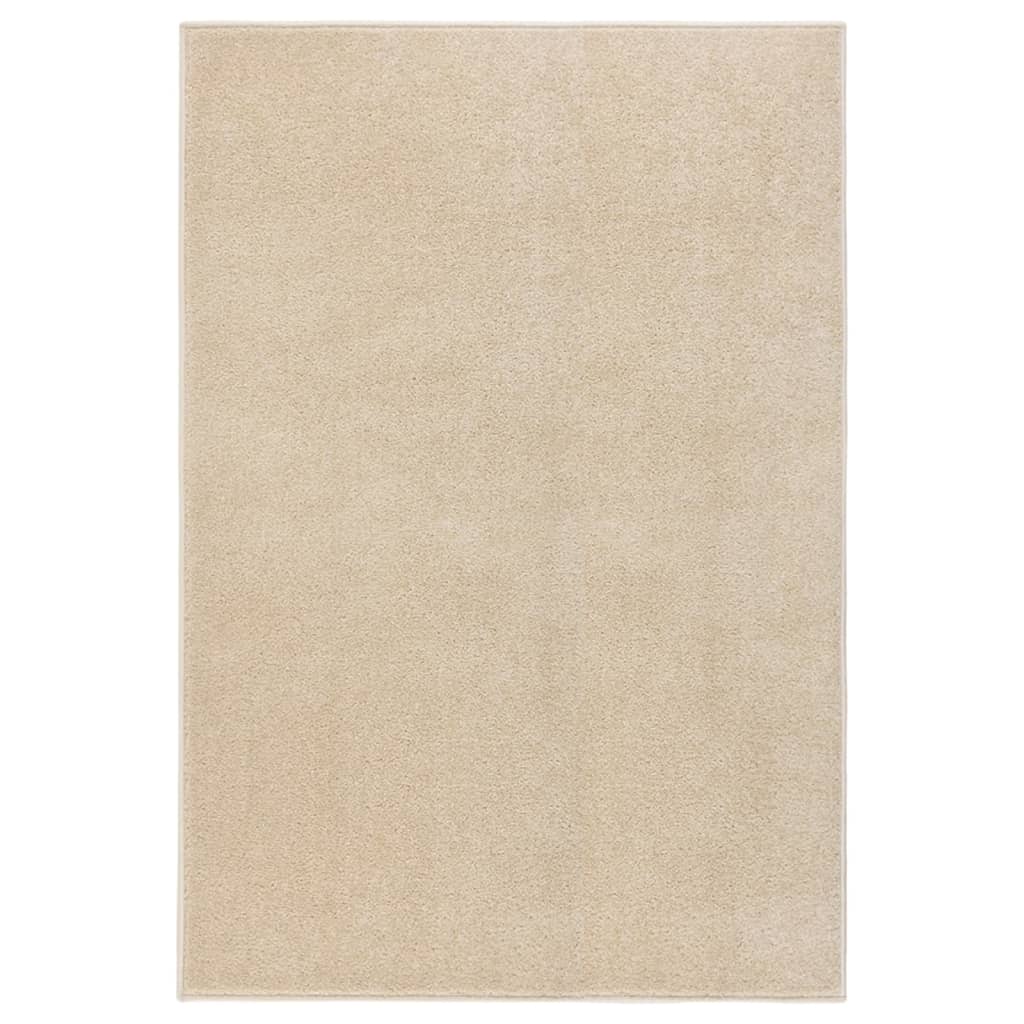 Vidaxl vloerkleed kortpolig 160x230 cm beige