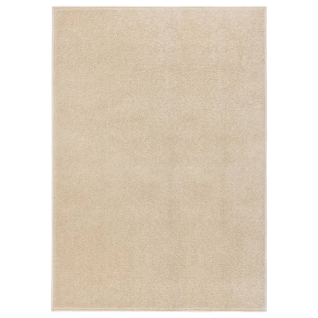 VidaXL Vloerkleed kortpolig 240x340 cm beige