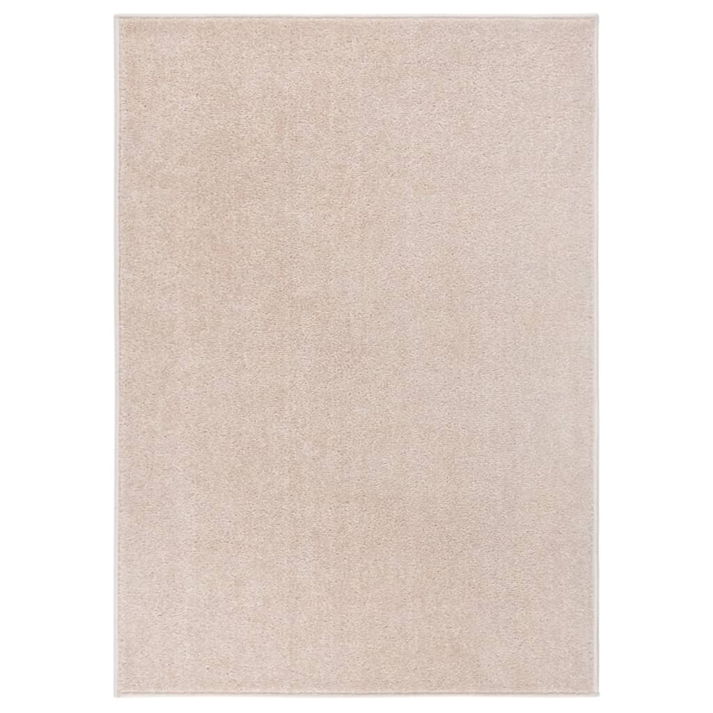 Vidaxl vloerkleed kortpolig 240x340 cm donkerbeige