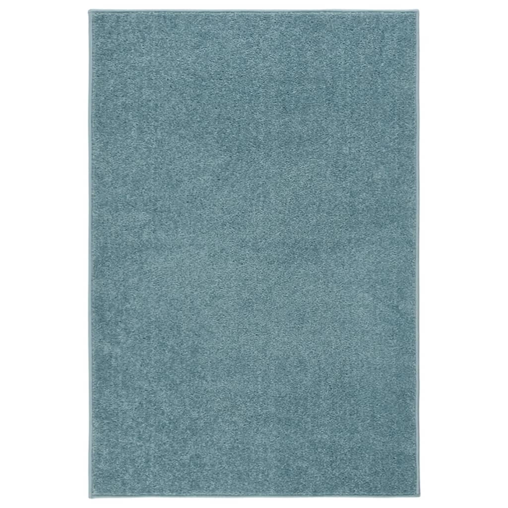 Vidaxl vloerkleed kortpolig 160x230 cm blauw