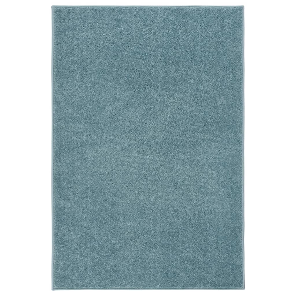 VidaXL Vloerkleed kortpolig 200x290 cm blauw