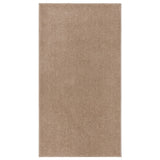 Vidaxl vloerkleed kortpolig 80x150 cm bruin