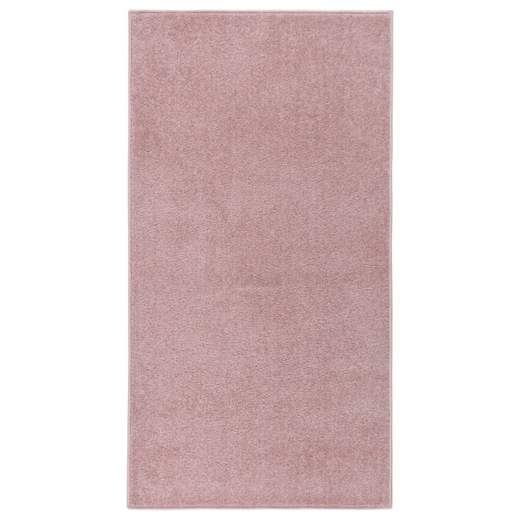 VidaXL Vloerkleed kortpolig 80x150 cm roze