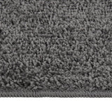 Vidaxl vloerkleed shaggy anti-slip 80x150 cm donkergrijs