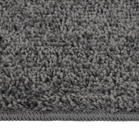 Vidaxl vloerkleed shaggy anti-slip 120x170 cm donkergrijs