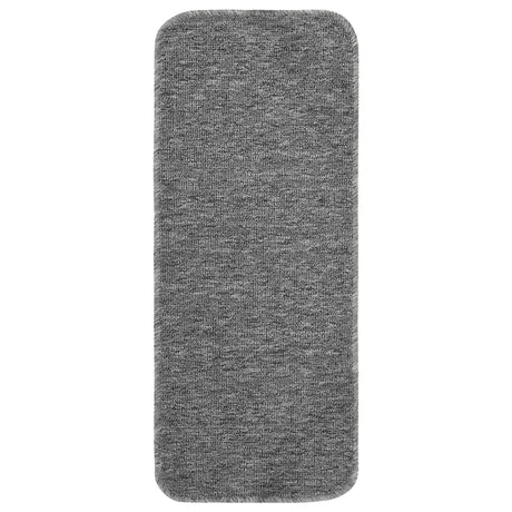 Vidaxl trapmatten 15 st anti-slip rechthoekig 60x25 cm grijs