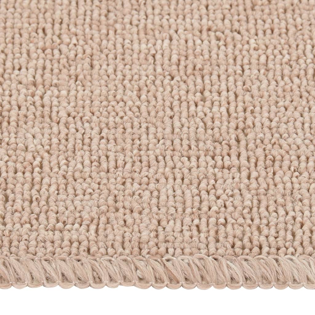 Vidaxl trapmatten 15 st anti-slip rechthoekig 75x20 cm beige