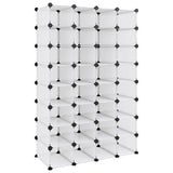 Vidaxl schoenenrek 93x36,5x140 cm polypropeen transparant