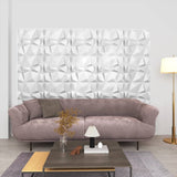 Vidaxl 24 st wandpanelen 3d 6 m² 50x50 cm diamantwit