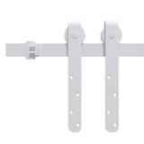 Vidaxl ophangset voor minischuifdeur 183 cm koolstofstaal wit