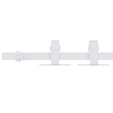 Vidaxl ophangset voor minischuifdeur 122 cm koolstofstaal wit