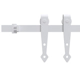Vidaxl ophangset voor minischuifdeur 200 cm koolstofstaal wit