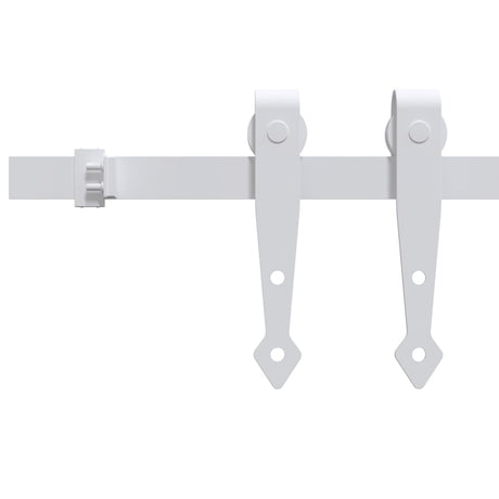 Vidaxl ophangset voor minischuifdeur 200 cm koolstofstaal wit