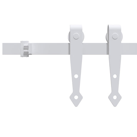 Vidaxl ophangset voor minischuifdeur 152 cm koolstofstaal wit