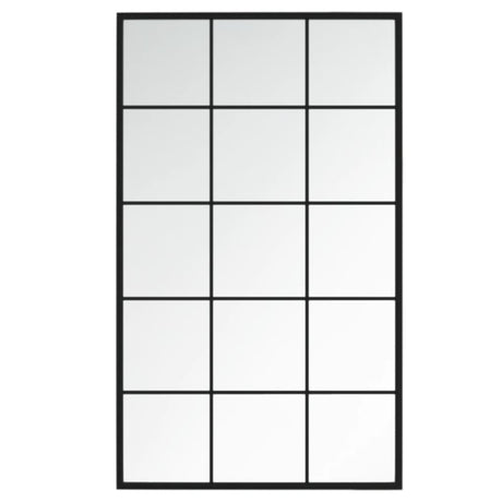 Vidaxl wandspiegel 100x60 cm metaal zwart