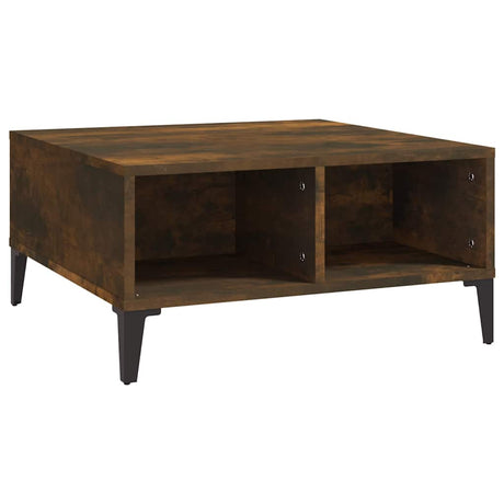 Vidaxl salontafel 60x60x30 cm bewerkt hout gerookt eikenkleurig