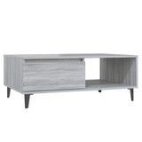Vidaxl salontafel 90x60x35 cm bewerkt hout grijs sonoma eikenkleurig