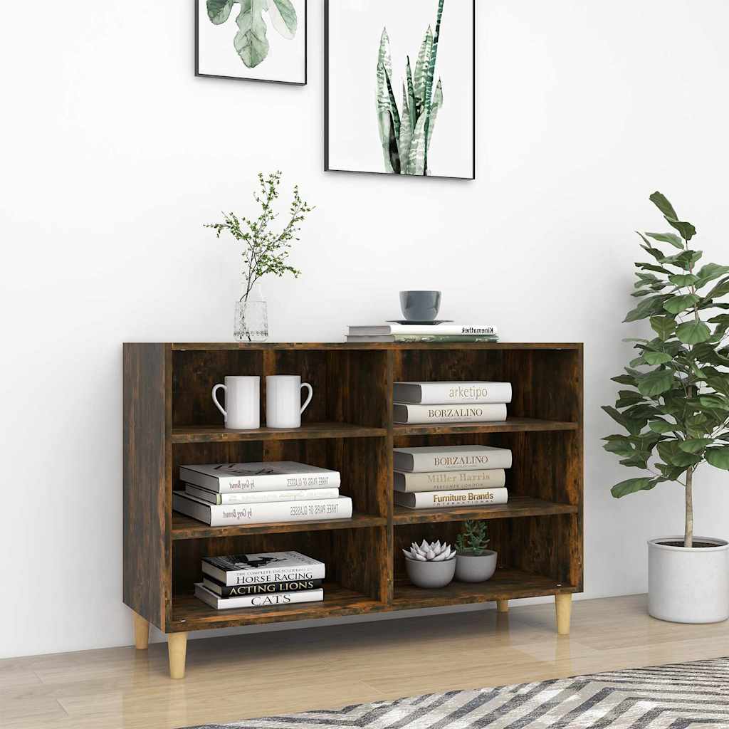 Vidaxl dressoir 103,5x35x70 cm bewerkt hout gerookt eikenkleurig