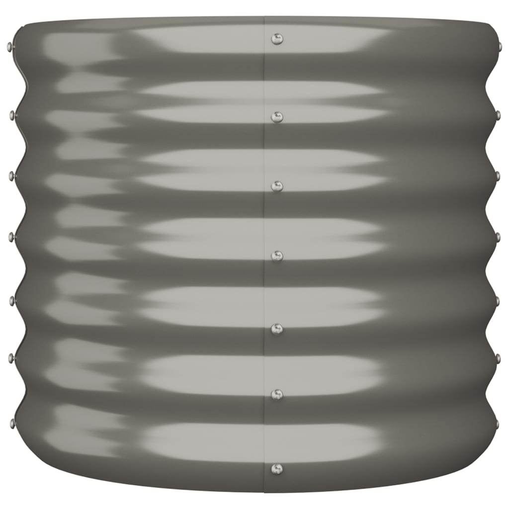 Vidaxl plantenbak 40x40x36 cm gegalvaniseerd staal grijs