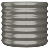 Vidaxl plantenbak 40x40x36 cm gegalvaniseerd staal grijs