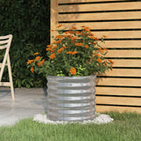 Vidaxl plantenbak 40x40x36 cm gegalvaniseerd staal zilverkleurig