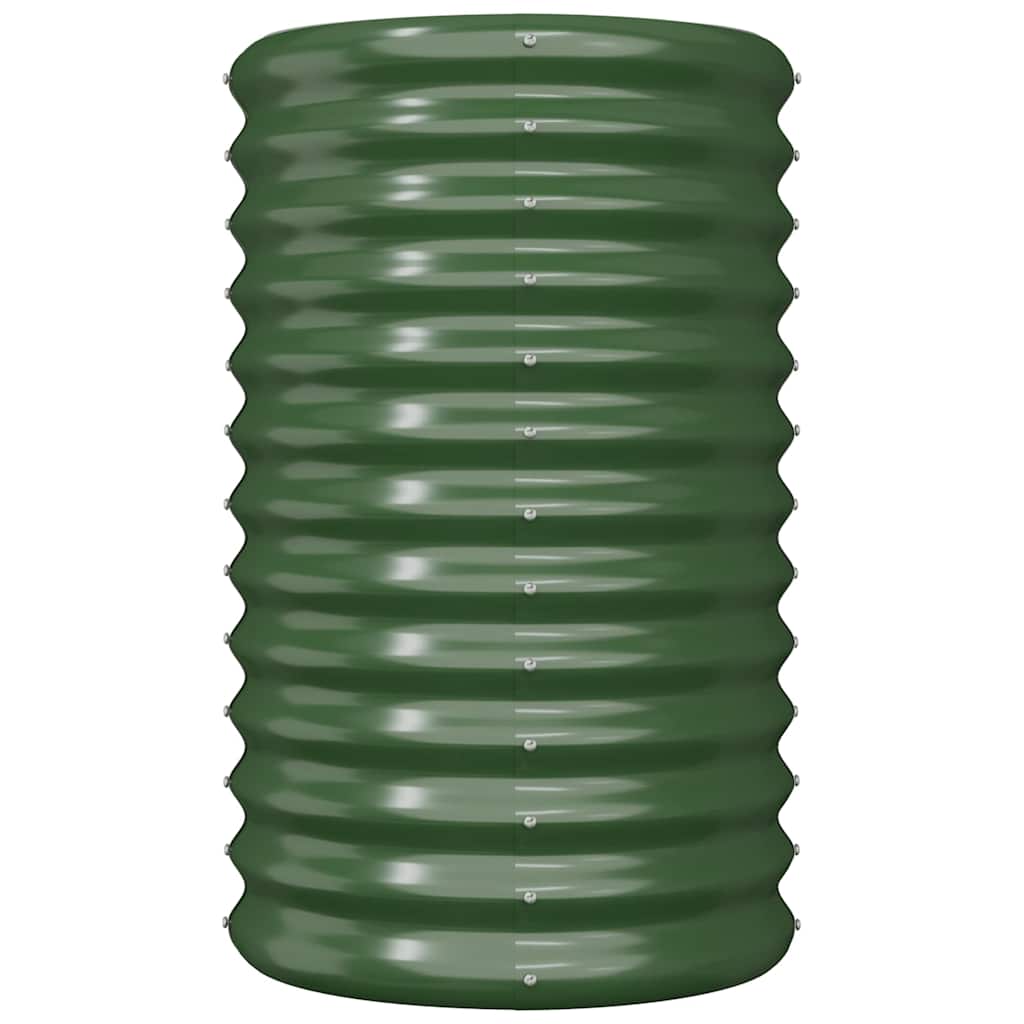 Vidaxl plantenbak 40x40x68 cm gegalvaniseerd staal groen