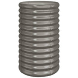 Vidaxl plantenbak 40x40x68 cm gegalvaniseerd staal grijs