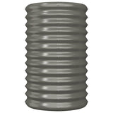 Vidaxl plantenbak 40x40x68 cm gegalvaniseerd staal grijs