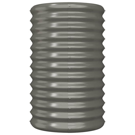 Vidaxl plantenbak 40x40x68 cm gegalvaniseerd staal grijs