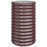 Vidaxl plantenbak 40x40x68 cm gegalvaniseerd staal bruin