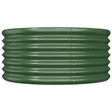 Vidaxl plantenbak 80x80x36 cm gegalvaniseerd staal groen