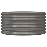 Vidaxl plantenbak 80x80x36 cm gegalvaniseerd staal grijs