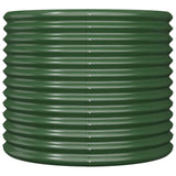 Vidaxl plantenbak 80x80x68 cm gegalvaniseerd staal groen