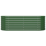 Vidaxl plantenbak 114x40x36 cm gegalvaniseerd staal groen