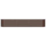 Vidaxl plantenbak 224x40x36 cm gegalvaniseerd staal bruin