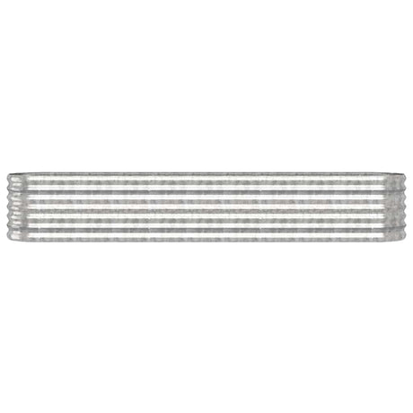 Vidaxl plantenbak 224x40x36 cm gegalvaniseerd staal zilverkleurig